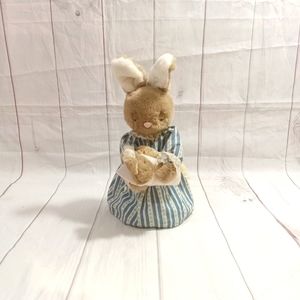 Applause Mrs. Pips And Baby Plush Bunny Rabbit Music Lullaby Plush Toy 12"